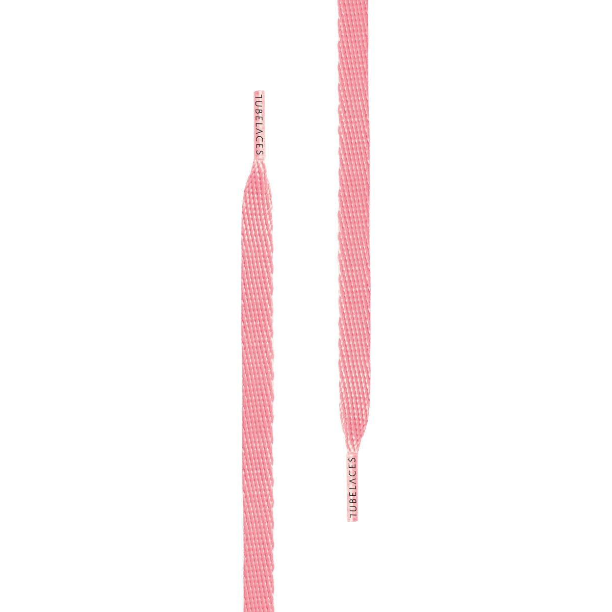 TB White Flat Shoe Laces - Light Pink 140cm