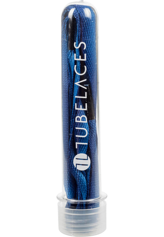 TB White Flat Sundowner Shoe Laces - Blue 130cm