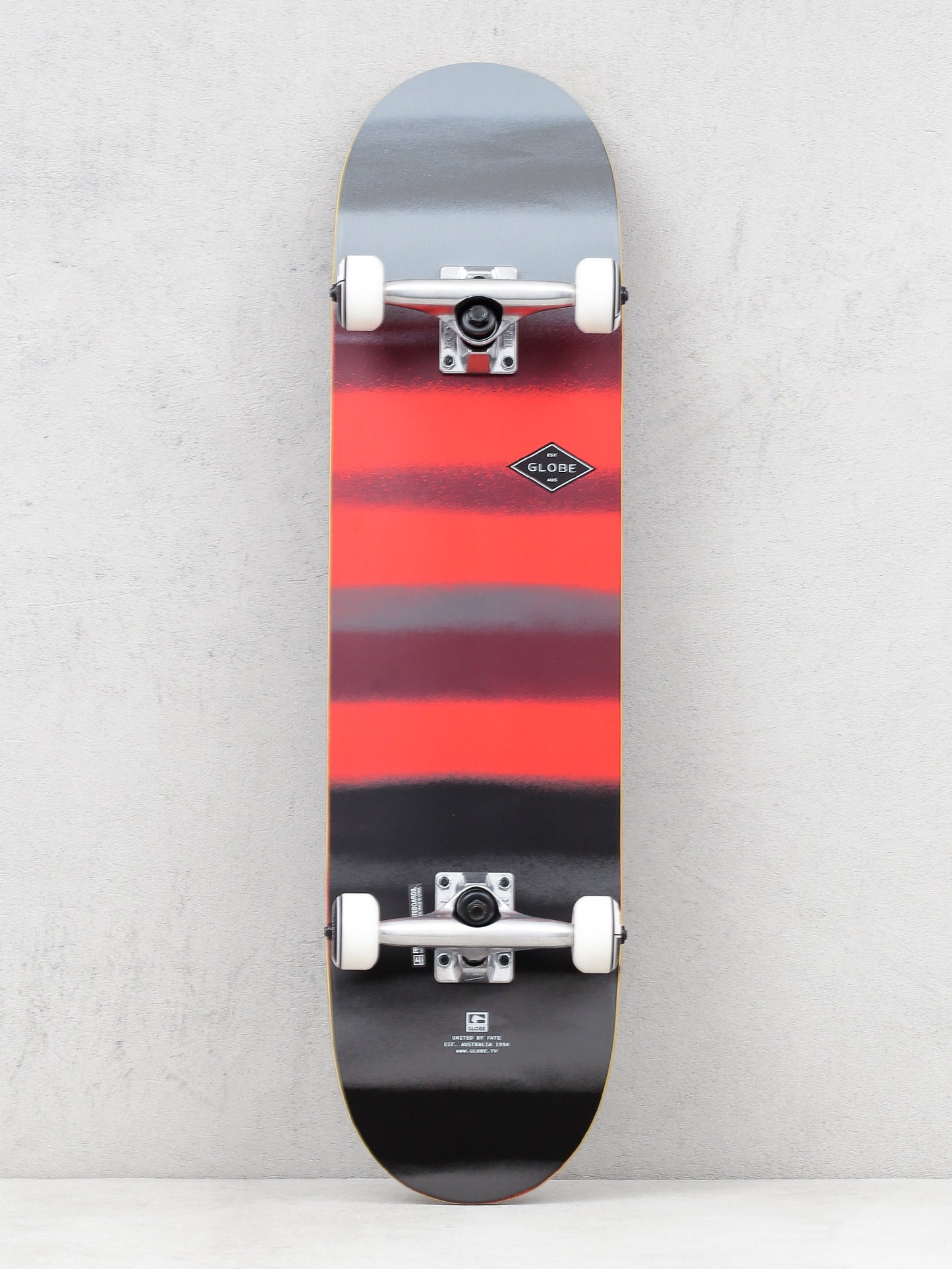 Globe G1 Full On Skateboard Complete - Charcoal/Chromantic 8"