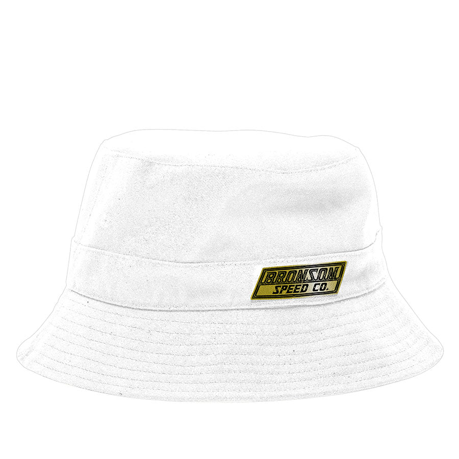 Bronson Gold Reversible Bucket Hat - White/Red