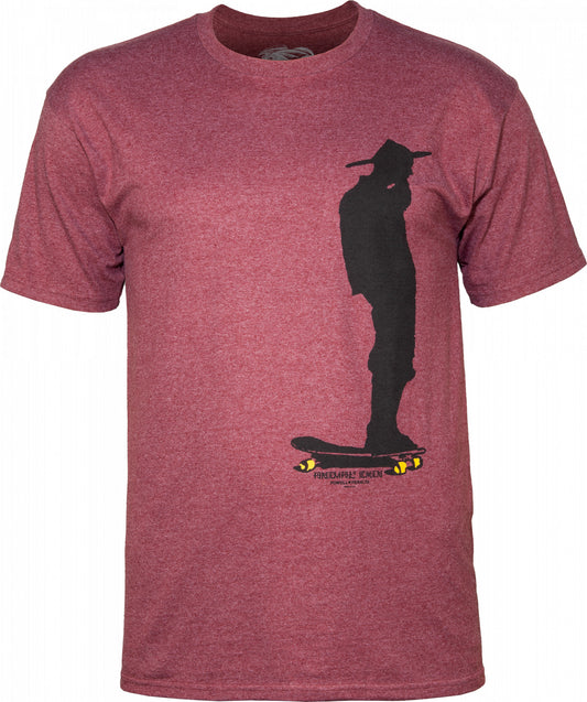 Bones Brigade Chin T-Shirt - Burgundy Heather