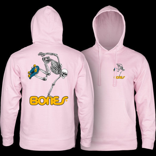 Powell Peralta SK8BOARD SKELETON MID WEIGHT Hoodie - Light Pink