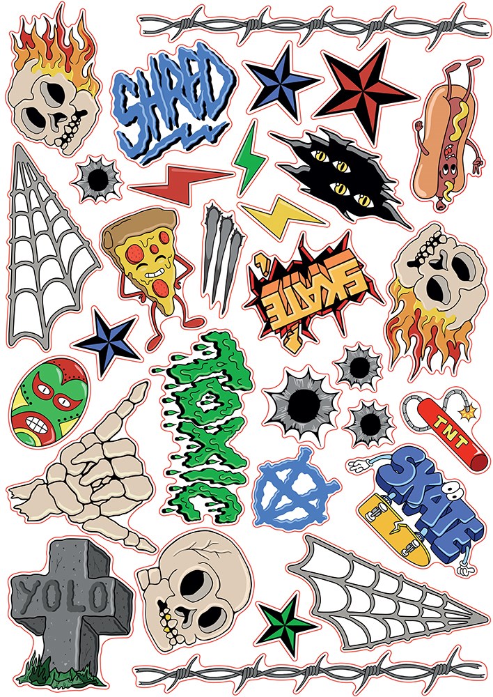 SFR Sticker Sheet - Skulls