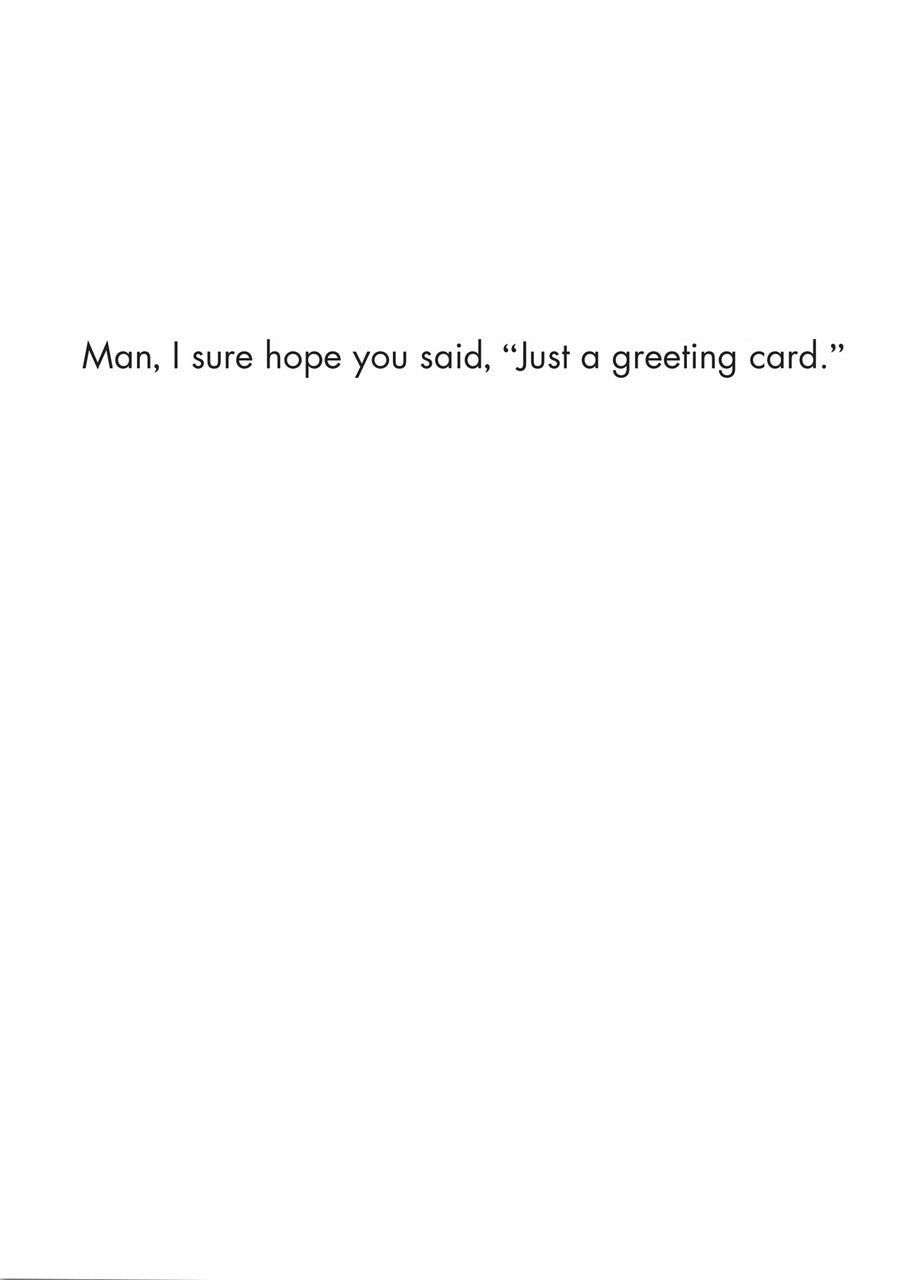 Bald Guy greeting card STE001538, inside