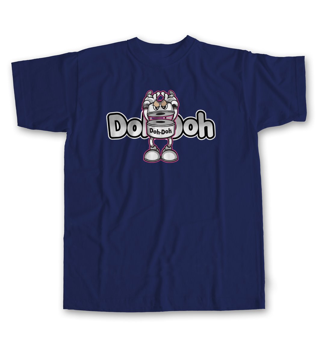 Shorty's DOH DOH WHITE Logo T-shirt - Navy