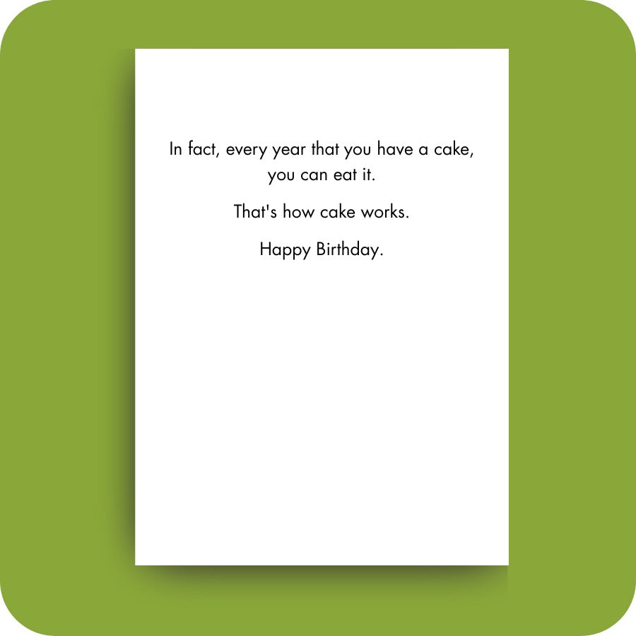 Bald Guy greeting card STE001533, inside
