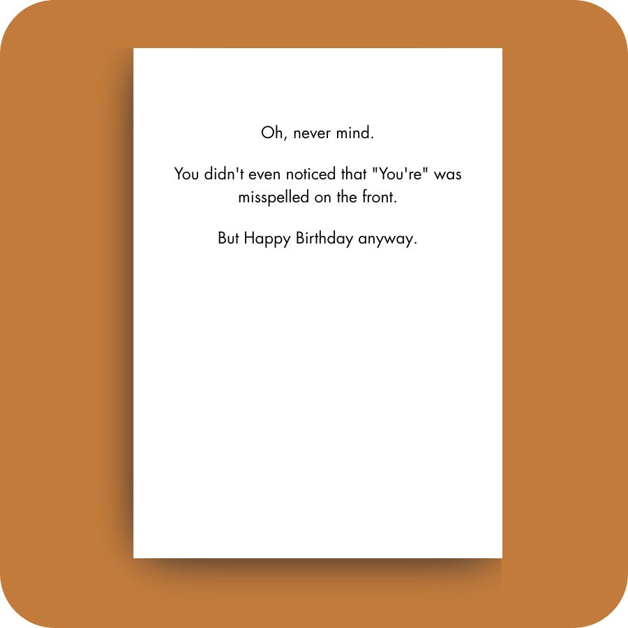 Bald Guy greeting card STE001537, inside