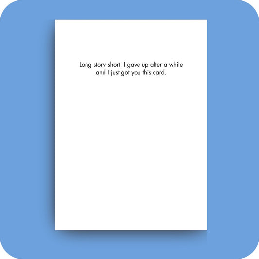 Bald Guy greeting card STE007383, inside