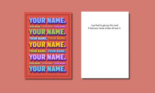 Bald Guy greeting card STE007386, front and inside