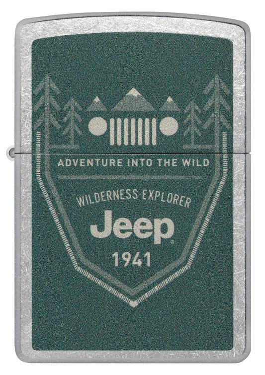 Zippo Lighter Jeep 48766 Street Chrome, front