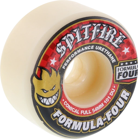 Spitfire - F4 Conical Full Skateboard Wheels - Red Print 54mm