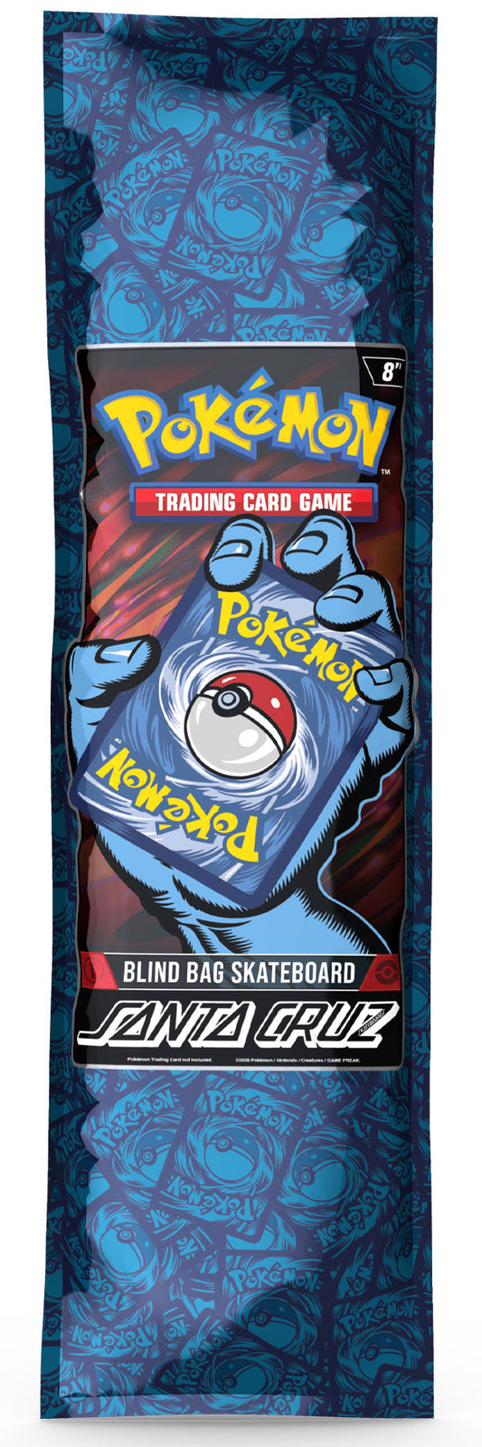Santa Cruz x Pokémon TCG Blind Bag Skateboard Deck 8.0", image 1