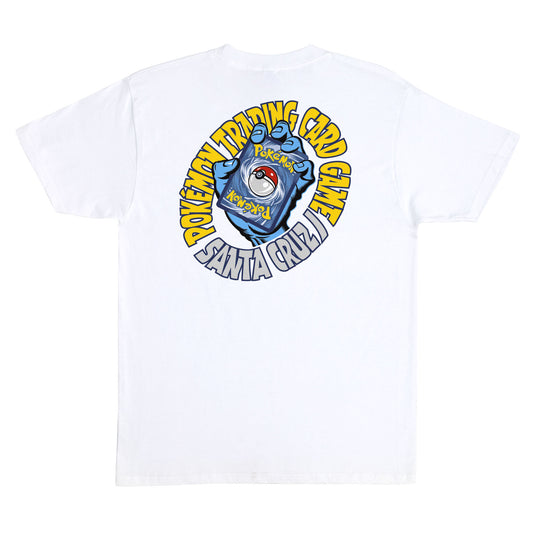 Santa Cruz x Pokémon TCG Hand Heavyweight T-Shirt - White, image 2