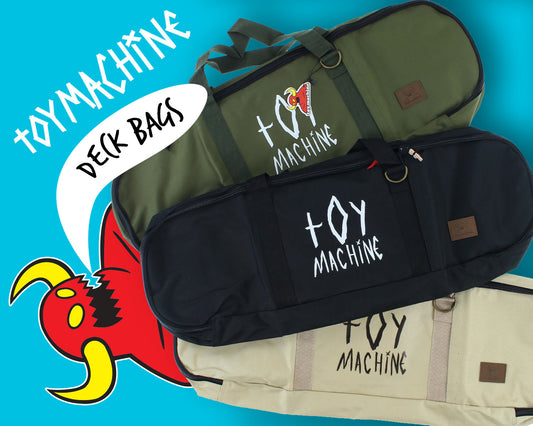 Toy Machine Canvas Skateboard Deck Bag - Khaki