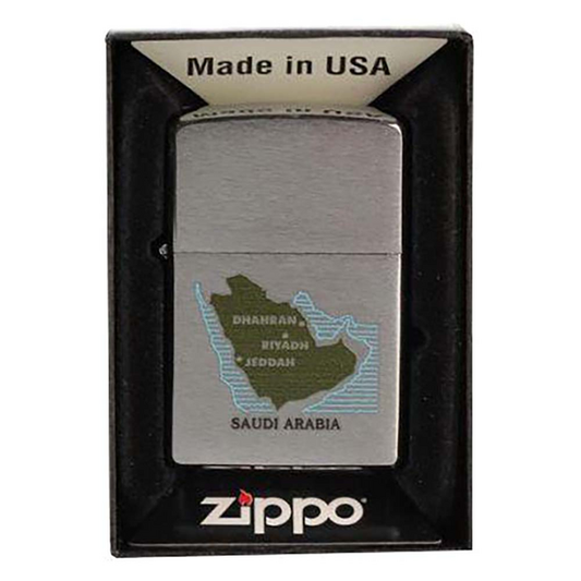 Zippo Lighter Saudi Map
