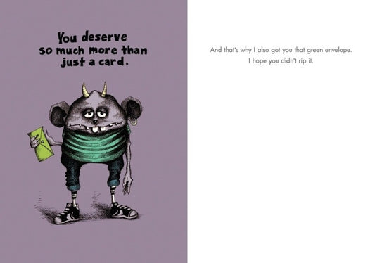 Bald Guy Birthday - You deserve so much more than just a card Greeting Card - LocoSonix