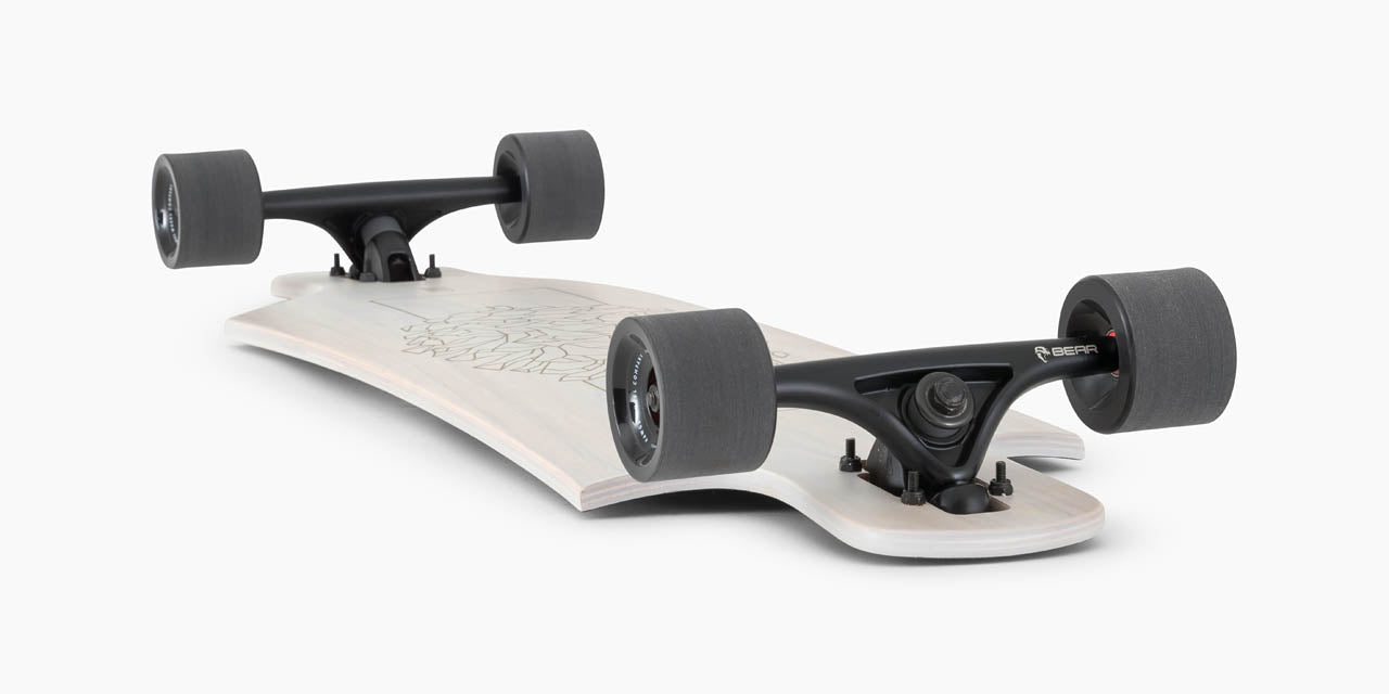 Landyachtz Drop Hammer White Pinecone Longboard Complete 36.5"