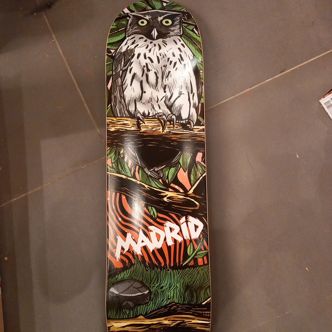 Madrid Street Owl Skateboard Deck 8"