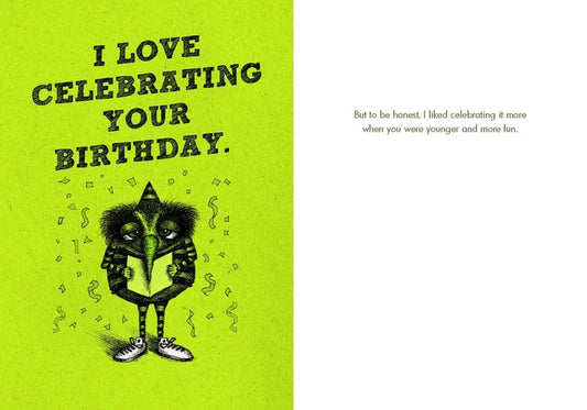 Bald Guy Birthday - I love celebrating your birthday Greeting Card - LocoSonix