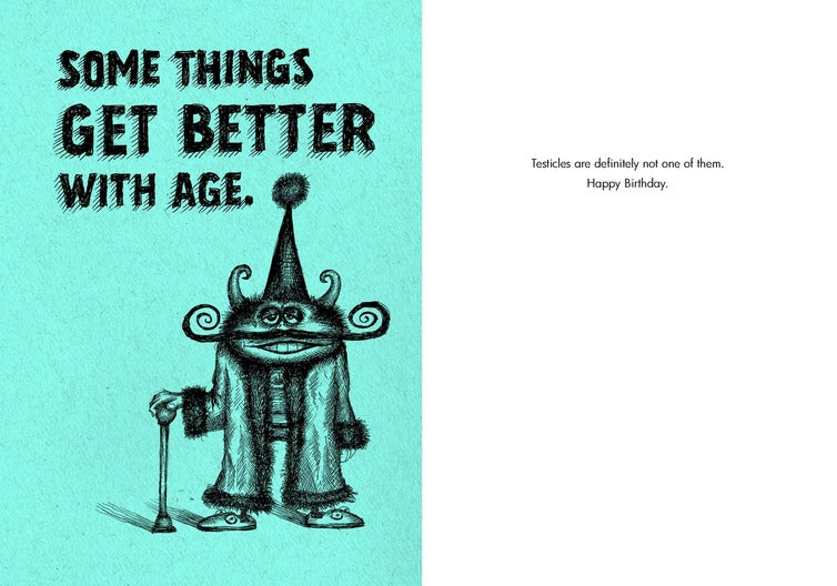 Bald Guy Birthday - Some things get better with age Greeting Card - LocoSonix