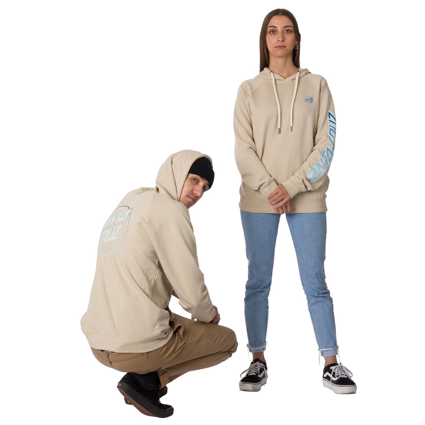 Santa Cruz Void Dot Fade Lightweight Hoodie - Sand