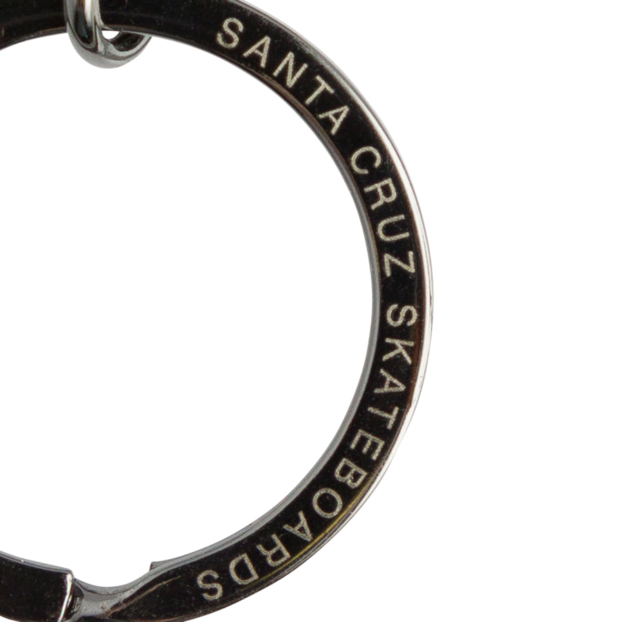 Santa Cruz Wave Dot Keychain - Dark Gunmetal