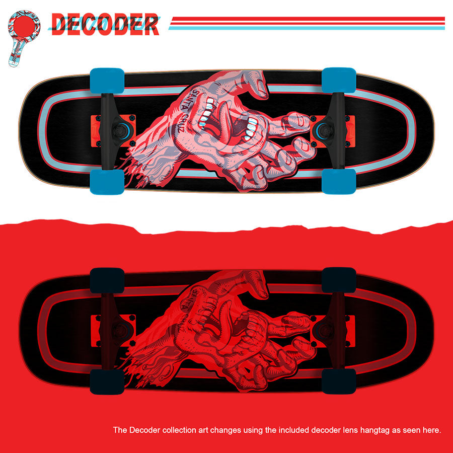 Santa Cruz Decoder Hand Shaped Cruzer Longboard Complete 32.26"