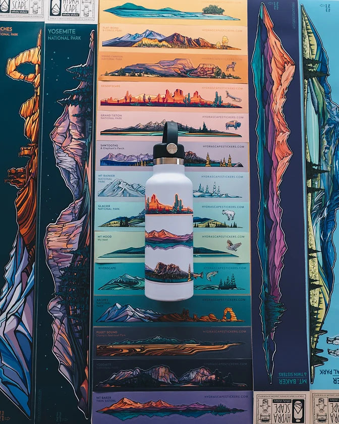 Hydrascape Miniscape - Flatirons Sticker 2x10"