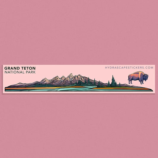 Hydrascape Miniscape - Grand Teton Sticker 2x10"
