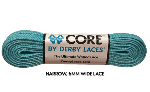 Derby CORE Roller Skates Laces - Aqua Spray Teal  54" [137cm]