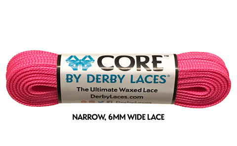 Derby CORE Roller Skates Laces - Hot Pink  96" [244cm]