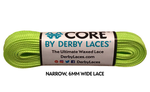 Derby CORE Roller Skates Laces - Lime Green  96" [244cm]