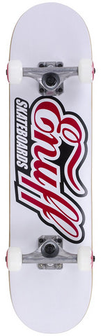 Enuff 7.75" Classic Logo Skateboard Complete - White - LocoSonix