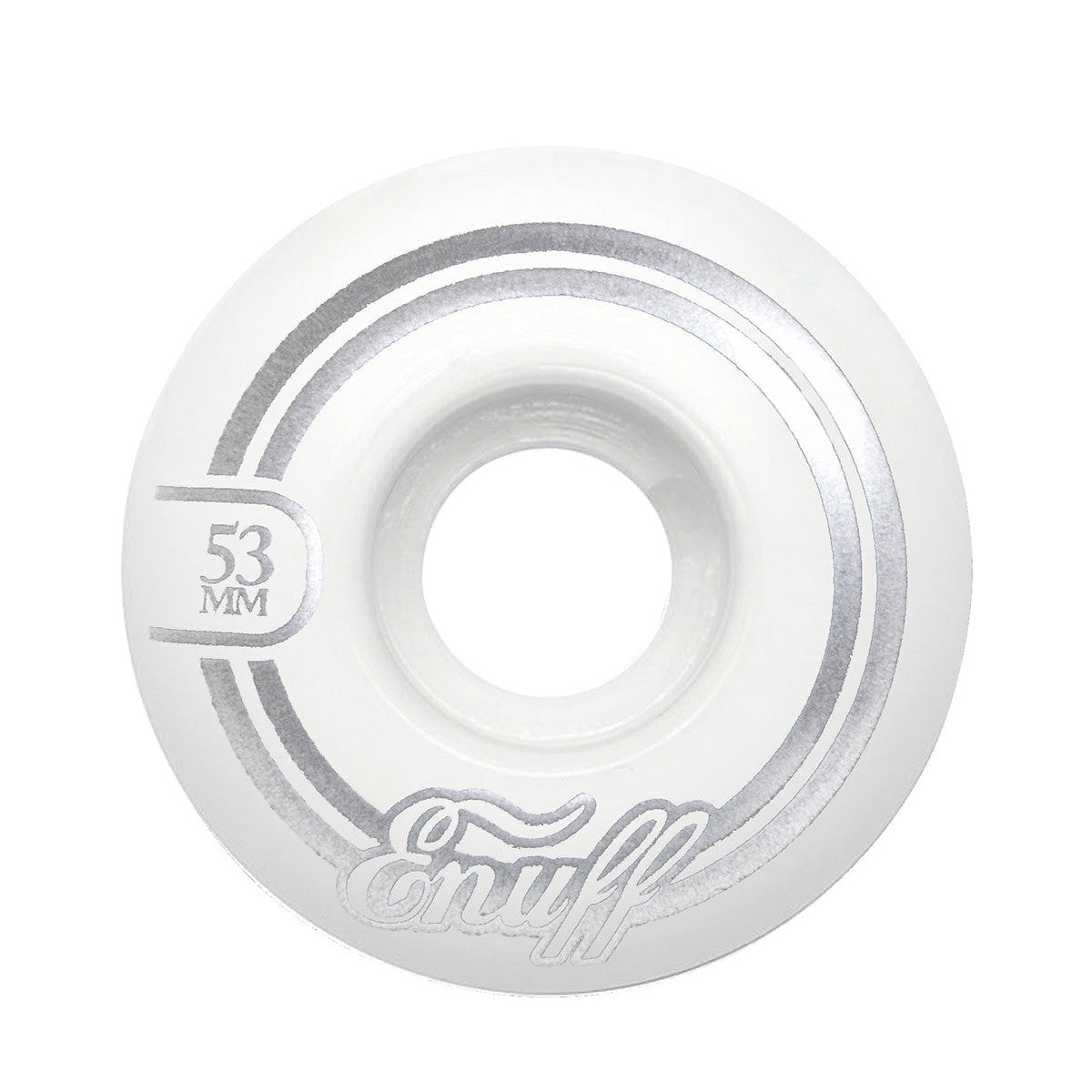 Enuff 53MM Refresher II Skateboard Wheels - White - LocoSonix