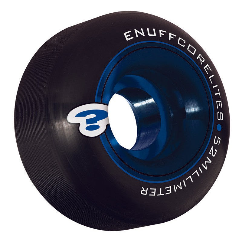 Enuff 52MM Corelites Skateboard Wheels - Black / Blue - LocoSonix