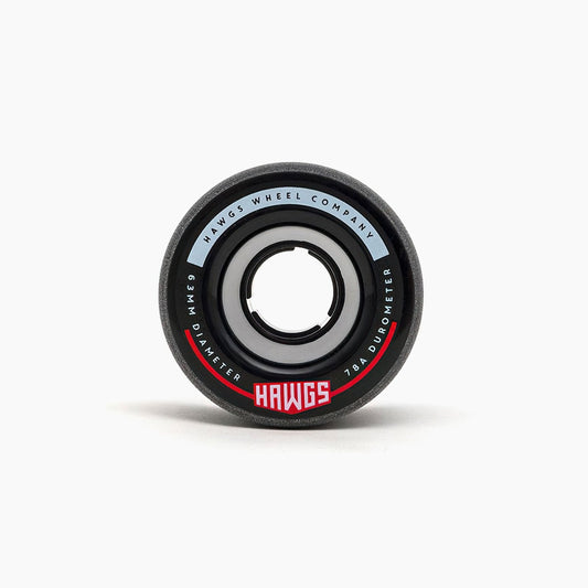 Hawgs Fattie Longboard Wheels - Black 63mm 78A