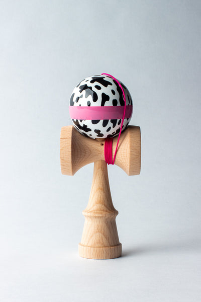 Sweets Lava Lamp Mini Kendama - Cow Black/White