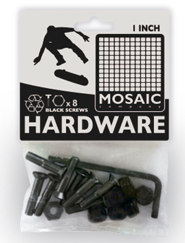 Mosaic 1" Allen Bolts & Nuts - Black [pack of 8] - LocoSonix