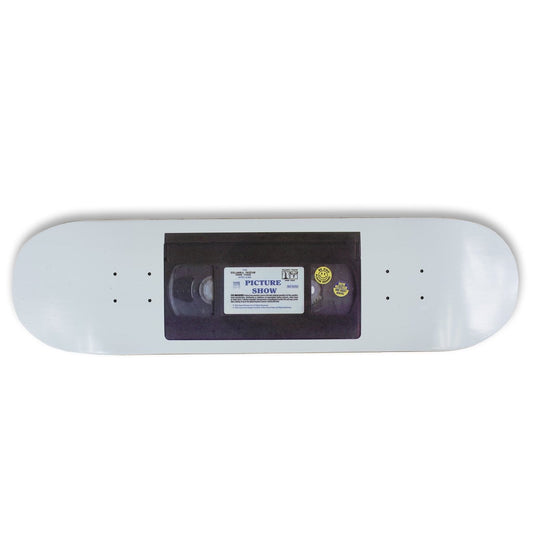Picture Show Cassette Skateboard Deck - White