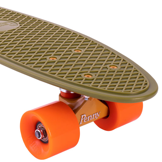Penny 22" Burnt Olive PennyBoard Complete - Green - LocoSonix