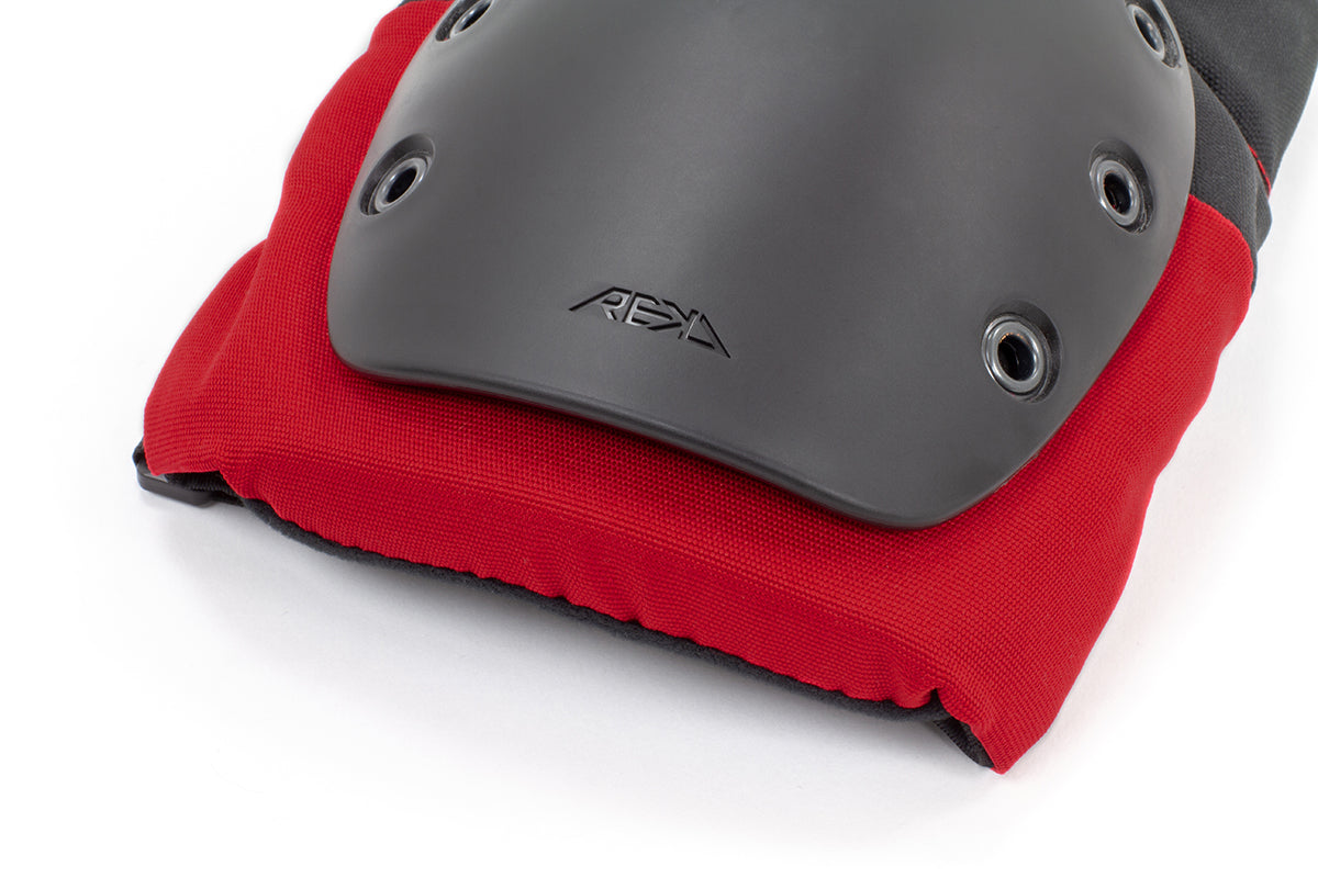 REKD Ramp Knee Pads - Black / Red - LocoSonix