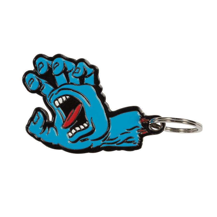 Santa Cruz Screaming Hand Keychain - Blue