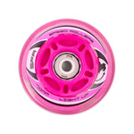 SFR LIGHT-UP Inline Skates Wheels - Pink [set/4]