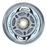 SFR LIGHT-UP Inline Skates Wheels - Silver [set/4]