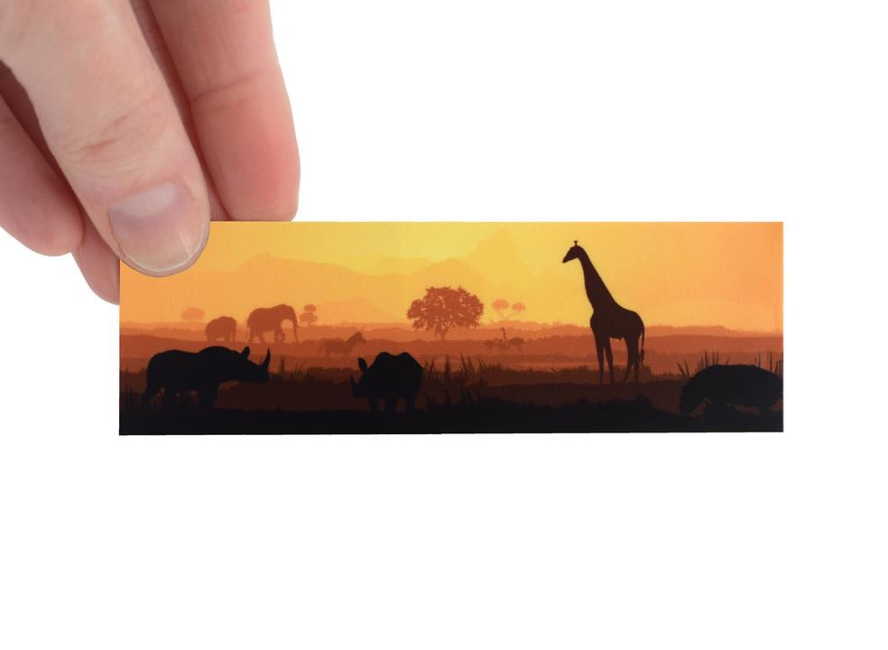 Teak Fingerboard Deck Graphic Wrap - Safari - LocoSonix