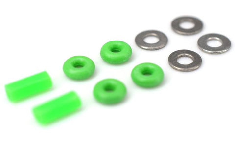 Teak Fingerboard Tuning O-Ring Kit - Green - LocoSonix