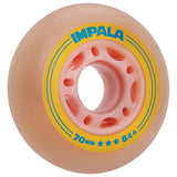 Impala Inline Skates Wheels - Pink/Yellow 70mm [set/4]