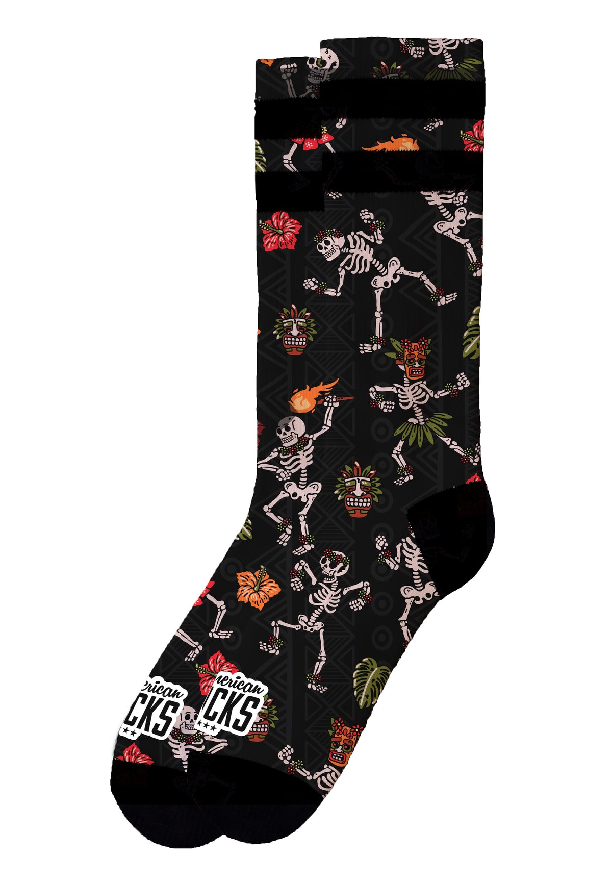 AS Dancing Skeletons Mid-High Socks