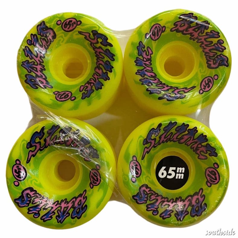 65mm Goooberz Big Balls Yellow 97A Slime Balls Skateboard Wheels