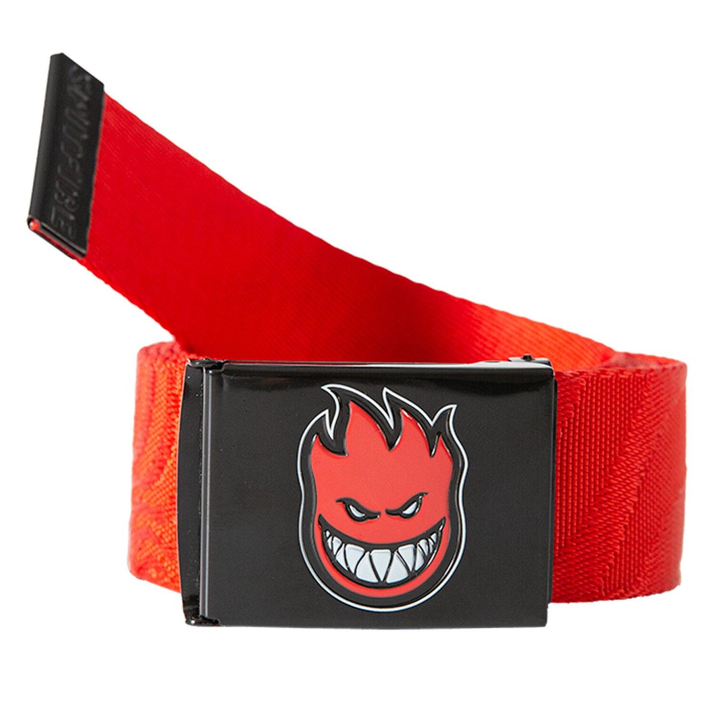 Spitfire Bighead Fill Jacquad Web Belt - Swirl Red